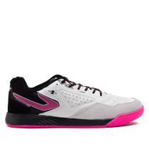 Chuteira Futsal Topper Dominator Pro V Branco/pink