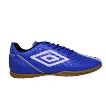 Chuteira futsal umbro fifty iv-azul/preto/branco