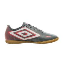 Chuteira Futsal Umbro Frame Grafite e Vermelho - Masculino