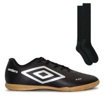 Chuteira Futsal Umbro Glaze + Meião Color Sports de Futebol