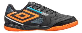 Chuteira Futsal Umbro Pro 5 Bump Club Cor: Preto E Laranja - Tamanho: 42