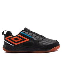 Chuteira Futsal Umbro Pro 5 Bump Preto/laranja