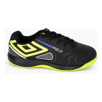 Chuteira Futsal Umbro Pro 5 Jr Cor:Preto/LimãoGenero:MasculinoTamanho:29 Chuteira Futsal Umbro Pro 5 Jr Cor:Preto/LimãoGenero:MasculinoTamanho:29