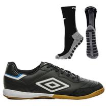 Chuteira Futsal Umbro Speciali Classic + Meia Antiderrapante Preta