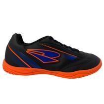 Chuteira Indoor Dray Infantil Masculina 324 - Preto/Laranja