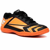 Chuteira Infantil Futsal Dray 333 Menino - Preto e Laranja Chuteira Infantil Futsal Dray 333 Menino - Preto e Laranja