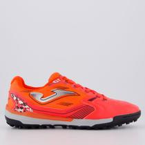 Chuteira Joma Liga 5 Society Laranja com Preta Chuteira Joma Liga 5 Society Laranja com Preta