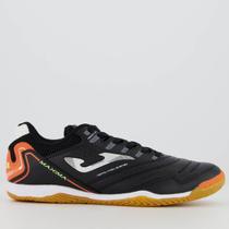 Chuteira Joma Maxima Futsal Preta e Laranja Chuteira Joma Maxima Futsal Preta e Laranja