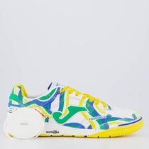 Chuteira Joma Top Flex Rebound Ferrão Futsal Branca e Amarela Chuteira Joma Top Flex Rebound Ferrão Futsal Branca e Amarela