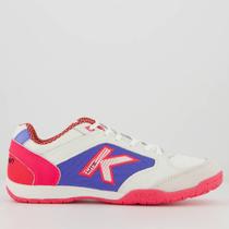 Chuteira Kelme Precision Lite Futsal Branca e Rosa Chuteira Kelme Precision Lite Futsal Branca e Rosa