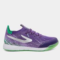 Chuteira Masculino Futsal Topper Dominator Fuse II - Roxo/Verde