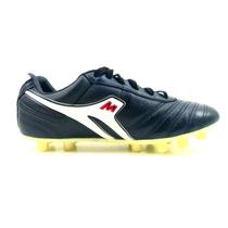 Chuteira Mathaus Azzurra Futebol De Campo Em Couro Solado Costurado Masculino - Ref 07221