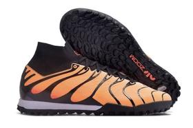 Chuteira NK Society ZM TN Plus Max Air Campo Futebol Trava Roxo Laranja Chuteira NK Society ZM TN Plus Max Air Campo Futebol Trava Roxo Laranja