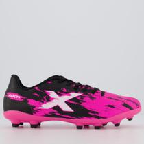 Chuteira Oxn Fusion Grip 3 Campo Rosa