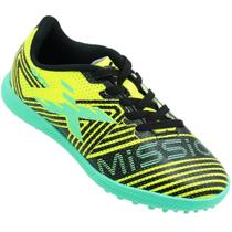 Chuteira oxn mission 2 society pro pvc infantil - lima/verde/preto Chuteira oxn mission 2 society pro pvc infantil - lima/verde/preto