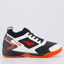 Chuteira Penalty Evolution Player Futsal Juvenil Branca e Coral Chuteira Penalty Evolution Player Futsal Juvenil Branca e Coral