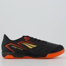 Chuteira Penalty Max 300 Y-1 Futsal Preta e Laranja