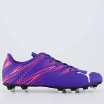 Chuteira Puma Attacanto FG/AG BDP Campo Roxa