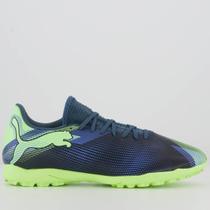 Chuteira Puma Future 7 Play Society Preta e Verde Chuteira Puma Future 7 Play Society Preta e Verde