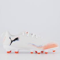 Chuteira Puma Future 8 Play FG/AG Campo Juvenil Branca
