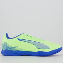Chuteira Puma Ultra 5 Play Futsal Verde e Azul