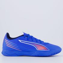 Chuteira Puma Ultra 6 Play IT Futsal Azul e Laranja Chuteira Puma Ultra 6 Play IT Futsal Azul e Laranja