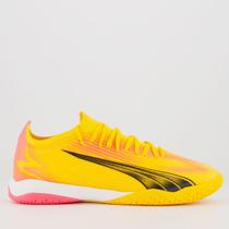 Chuteira Puma Ultra Match IT BDP Futsal Laranja Neon