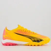 Chuteira Puma Ultra Match TT BDP Society Laranja Neon Chuteira Puma Ultra Match TT BDP Society Laranja Neon