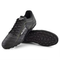Chuteira Soccer Society Clássica Couro Conforto Preta Chuteira Soccer Society Clássica Couro Conforto Preta