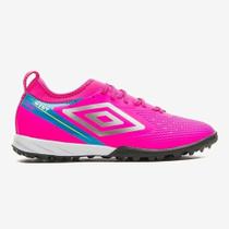 Chuteira Society Adamant Top Speed Club Umbro Unissex Cor:Rosa+AzulTamanho:44Gênero:Unissex