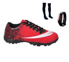 Chuteira Society Adulto Infantil MEIÃO RELOGIO