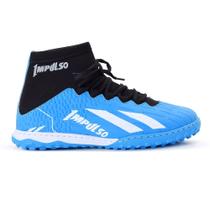 Chuteira Society Campo Costurada Grama Sintética Profissional