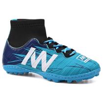 Chuteira Society Cano Alto Sola Costurada Premium