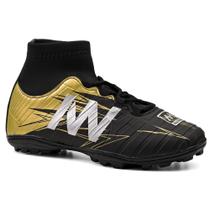 Chuteira Society Cano Alto Sola Costurada Premium