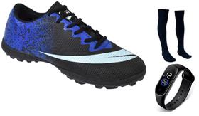 Chuteira Society Colada e Costurada Adulto Infantil com MEIÃO RELOGIO