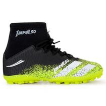 Chuteira Society Com Trava Confortavel Futebol Grama Sintética Costurada