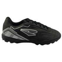 Chuteira Society Dray 307 Preto-chumbo infantil Original Unissex Solado Preto