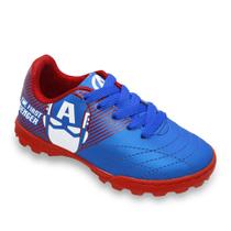 Chuteira Society Dray Marvel Capitão América Juvenil