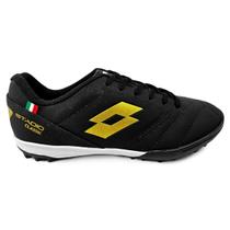 Chuteira Society Lotto Stadio Classic Preto Original Conforto Chuteira Society Lotto Stadio Classic Preto Original Conforto