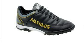CHUTEIRA SOCIETY MASCULINA MATHAUS NEW GALATIC 0092 EM COURO COSTURADA Cor:PretoTamanho:42