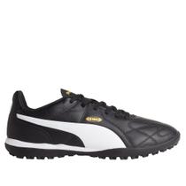 Chuteira Society Masculina Puma King Preto/branco