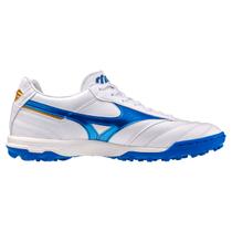 Chuteira Society Mizuno Morelia Elite AS II Pro - Masculino - Branco-Azul