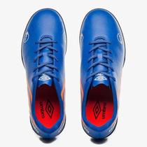 Chuteira Society Orbit azul /laranja QXQ Chuteira Society Orbit azul /laranja QXQ