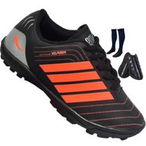 CHUTEIRA SOCIETY REVOLUTION ADULTO e INFANTIL com MEIÃO E CANELEIRA Colada e Costurada