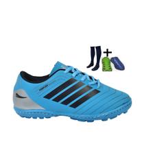 Chuteira Society Revolution Adulto Infantil com Meião Caneleira Chuteira Society Revolution Adulto Infantil com Meião Caneleira