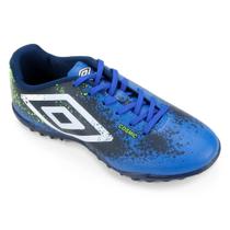 Chuteira Society Umbro Cosmic - Azul e Branco Chuteira Society Umbro Cosmic - Azul e Branco