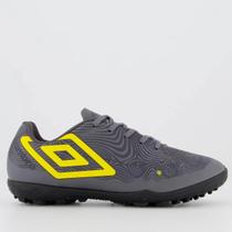 Chuteira Society Umbro Orbit Jr - Grafite e Amarelo