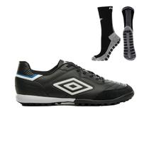 Chuteira Society Umbro Speciali Classic + Meia Antiderrapante Preta