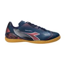 Chuteira Tênis Diadora Squadra Marinho-Coral Costurada Chuteira Tênis Diadora Squadra Marinho-Coral Costurada