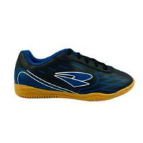 Chuteira Tênis Futsal Dray 202 Preto/Azul Infantil